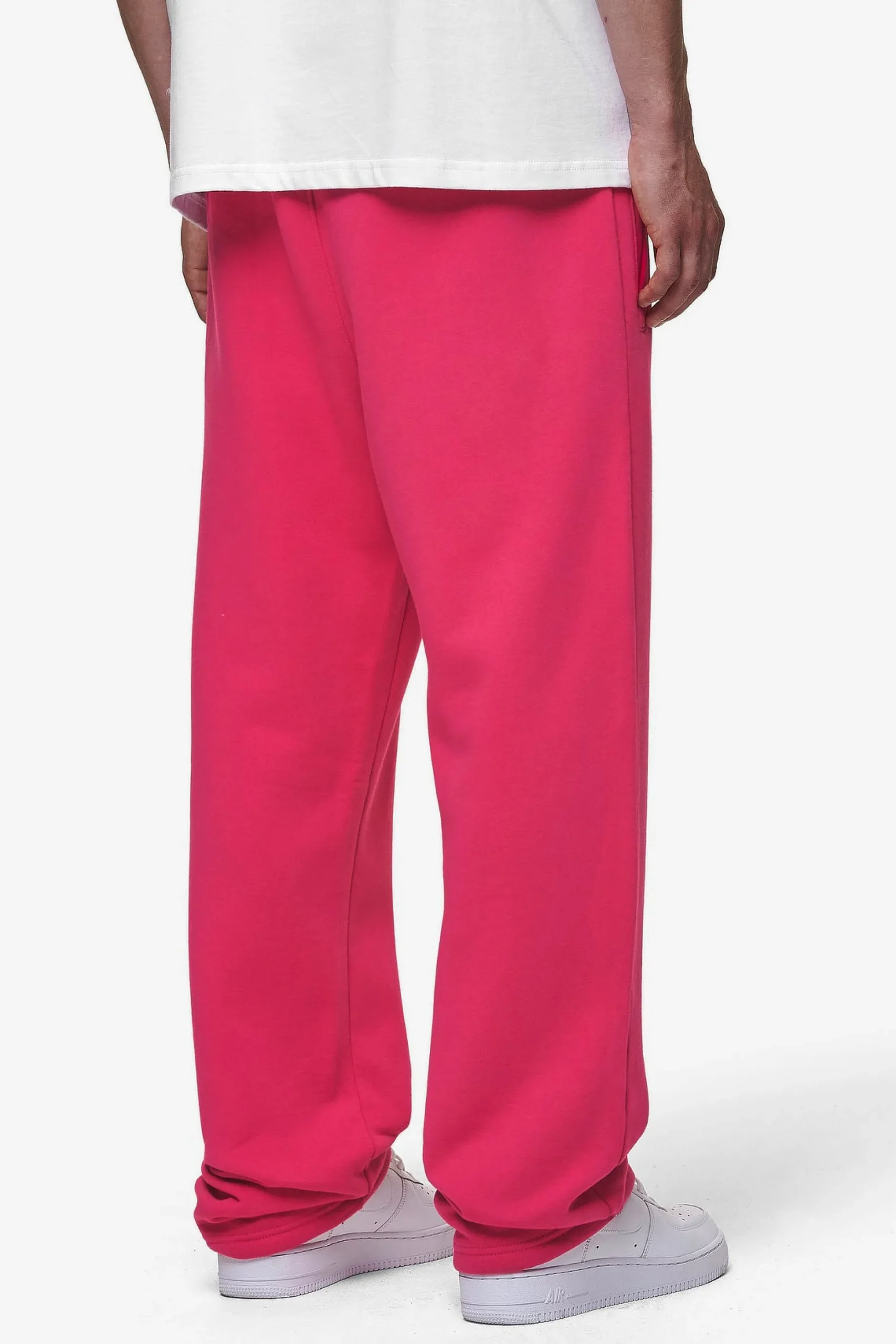 Pegador Pants & Joggers|Logo Wide Sweat Pants Washed Virtual Pink