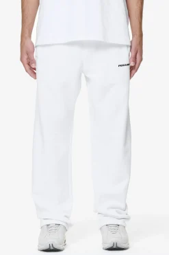 Pegador Pants & Joggers|Logo Wide Sweat Pants Gum White