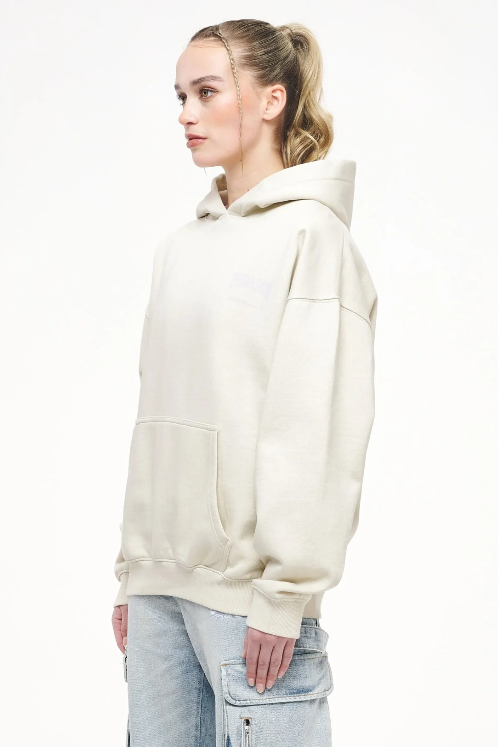 Pegador Hoodies|Lola Oversized Hoodie Vintage Washed Angels Cream
