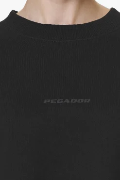 Pegador Sweaters|Londa Cropped Oversized Sweater Black Gum