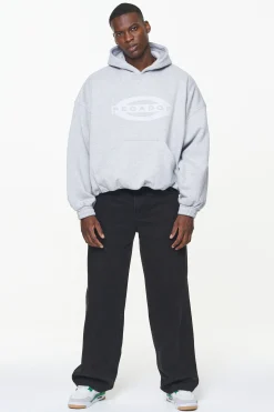 Pegador Hoodies|Loom Loose Hoodie Grey Melange