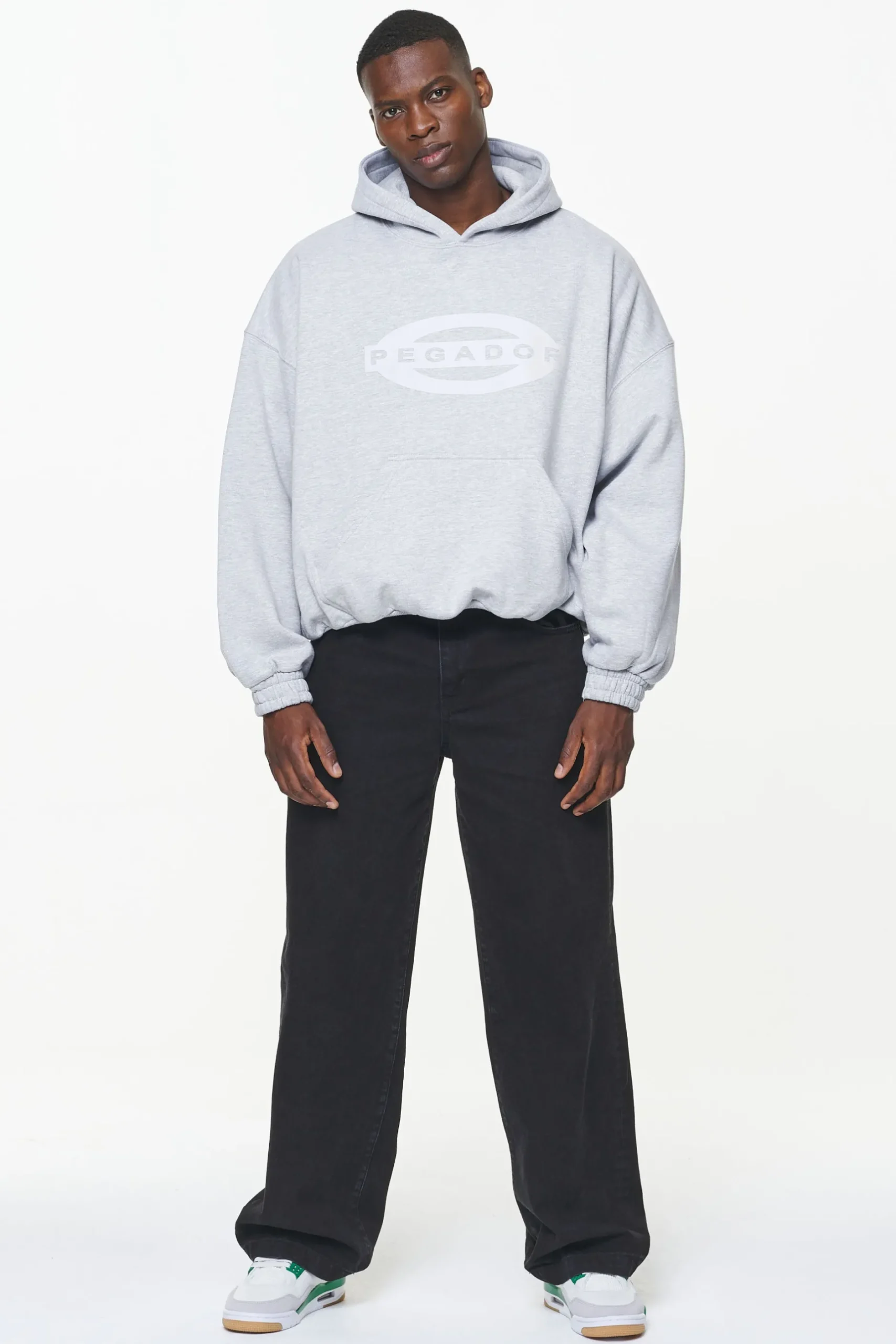 Pegador Hoodies|Loom Loose Hoodie Grey Melange