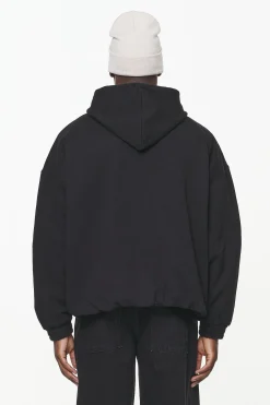 Pegador Hoodies|Loom Loose Hoodie Vintage Washed Onyx Black