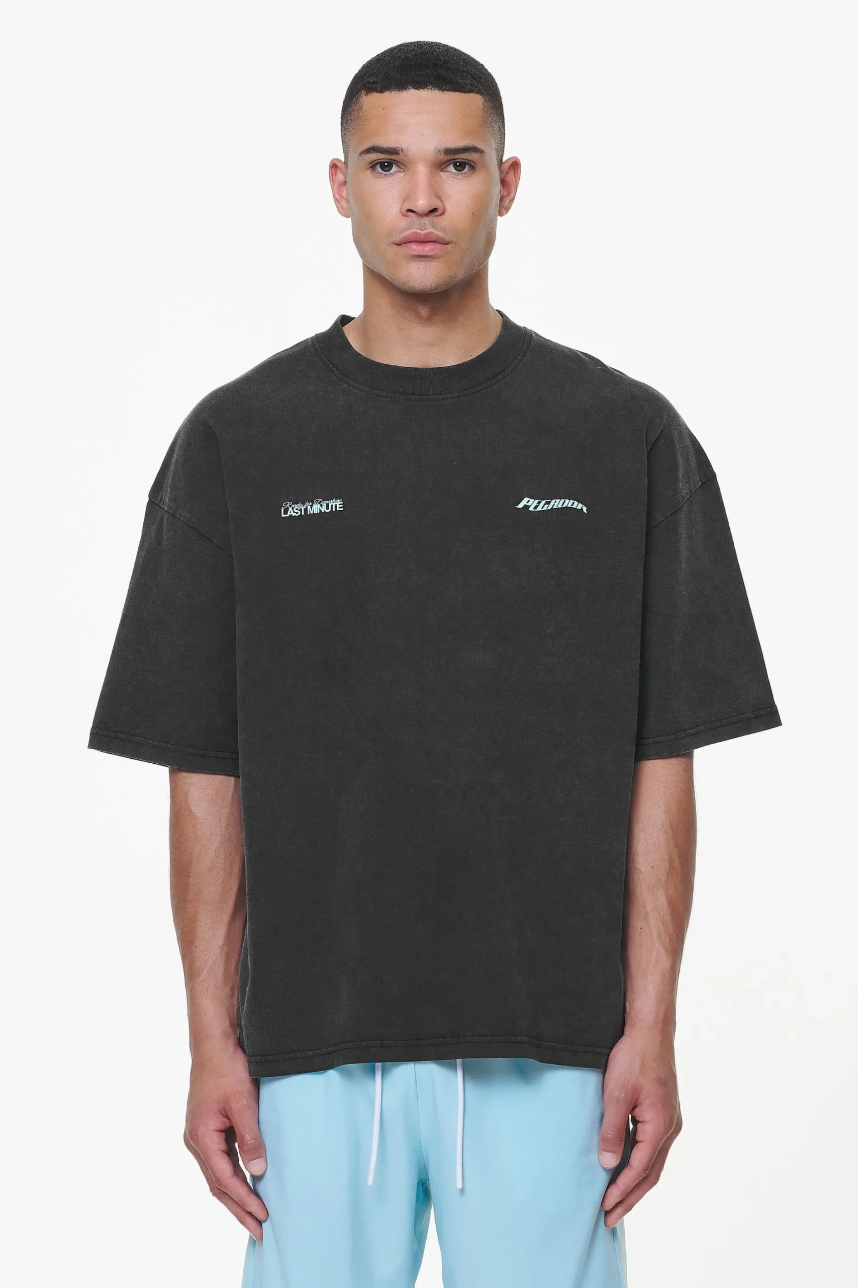 Pegador Tees|Lorna Boxy Tee Vintage Black