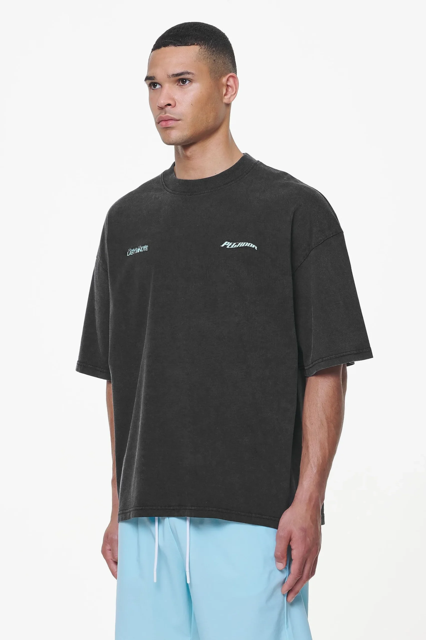 Pegador Tees|Lorna Boxy Tee Vintage Black