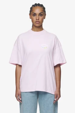 Pegador Tees|Lucia Heavy Oversized Tee Washed Bubblegum
