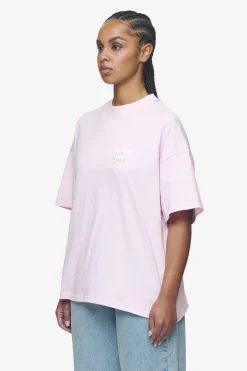 Pegador Tees|Lucia Heavy Oversized Tee Washed Bubblegum