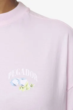 Pegador Tees|Lucia Heavy Oversized Tee Washed Bubblegum