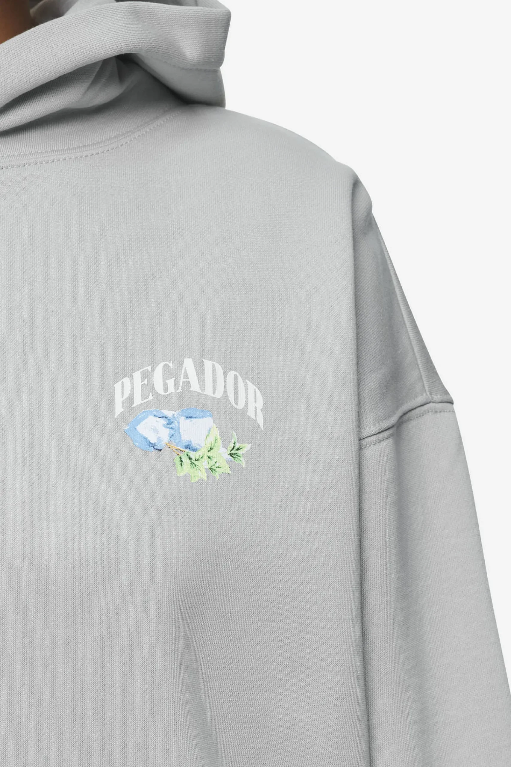 Pegador Hoodies|Lucia Oversized Hoodie Washed Sky Grey