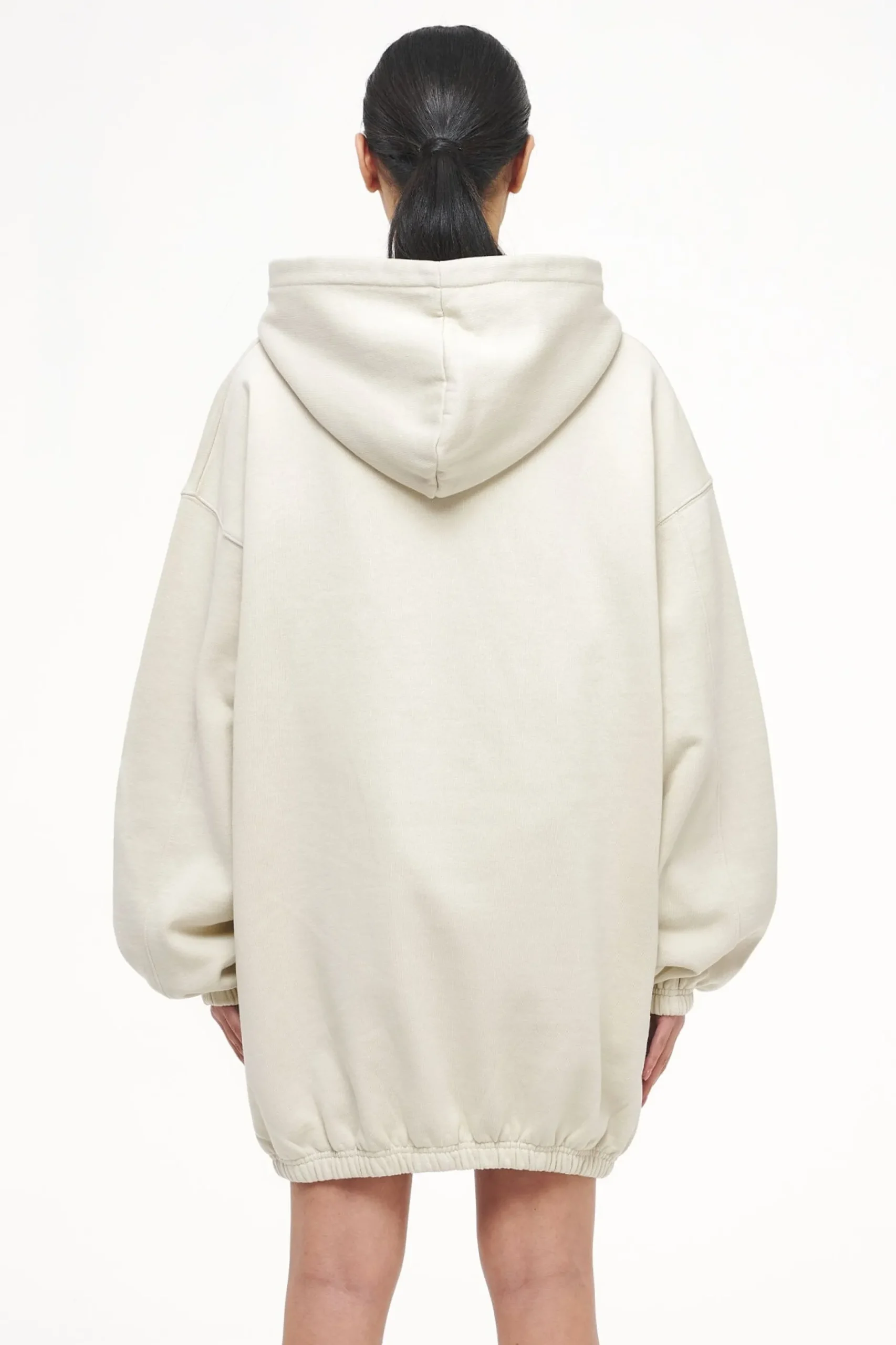 Pegador Hoodies|Lulea Oversized Hoodie Dress Vintage Washed Angels Cream