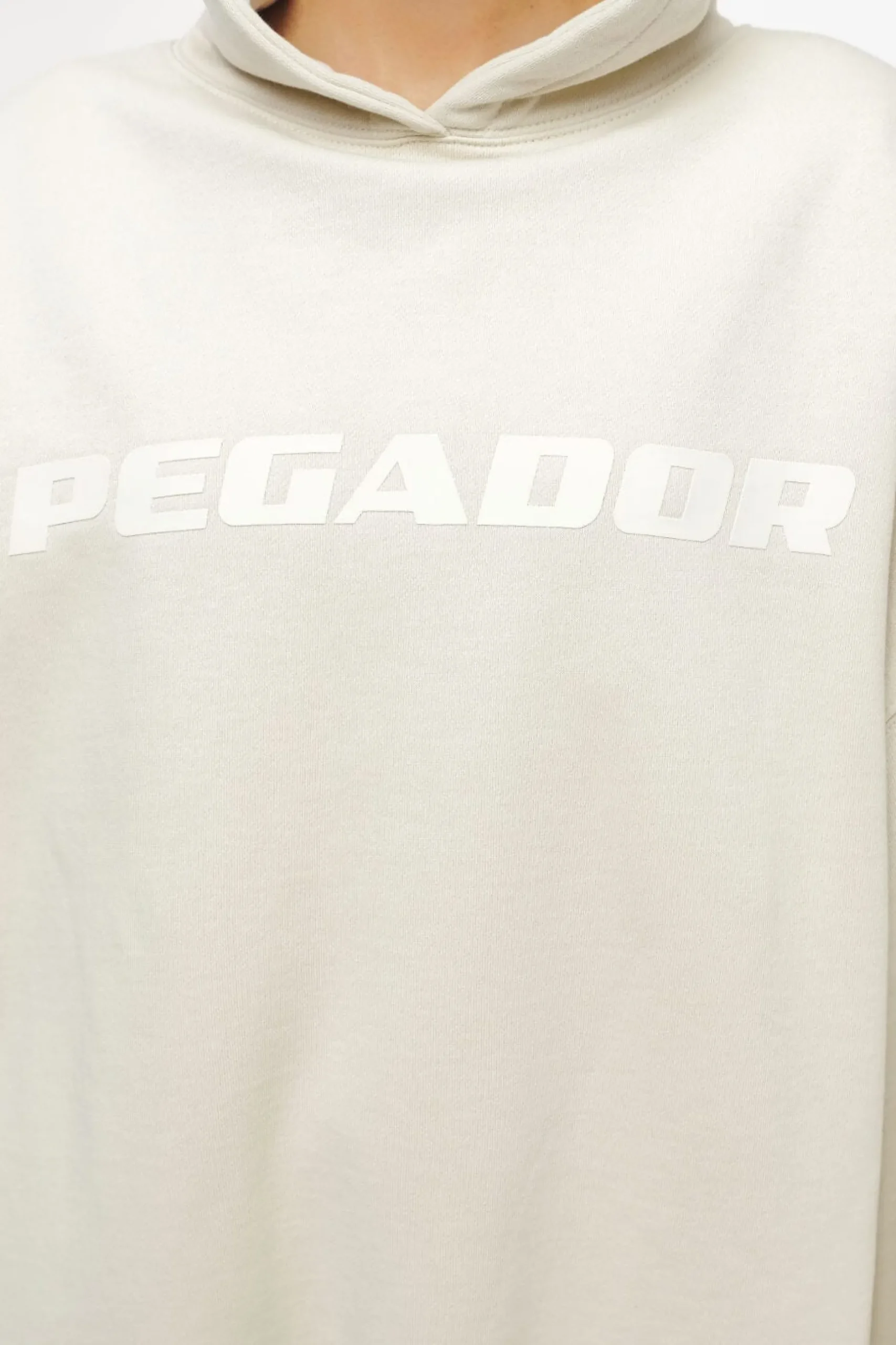 Pegador Hoodies|Lulea Oversized Hoodie Dress Vintage Washed Angels Cream