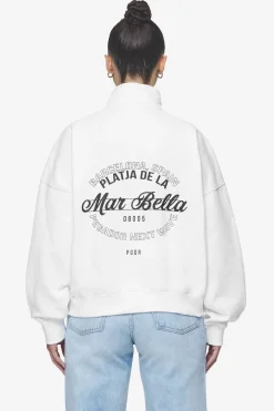 Pegador Sweaters|Luz Oversized Halfzip Sweater White