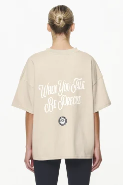 Pegador Tees|Lydney Heavy Oversized Tee Vintage Washed Fossil Taupe