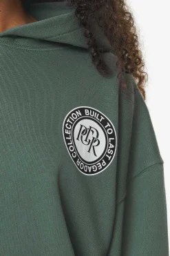 Pegador Hoodies|Lydney Oversized Hoodie Vintage Washed Garden Green