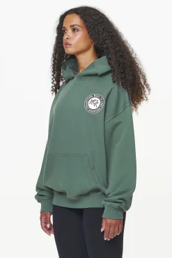 Pegador Hoodies|Lydney Oversized Hoodie Vintage Washed Garden Green