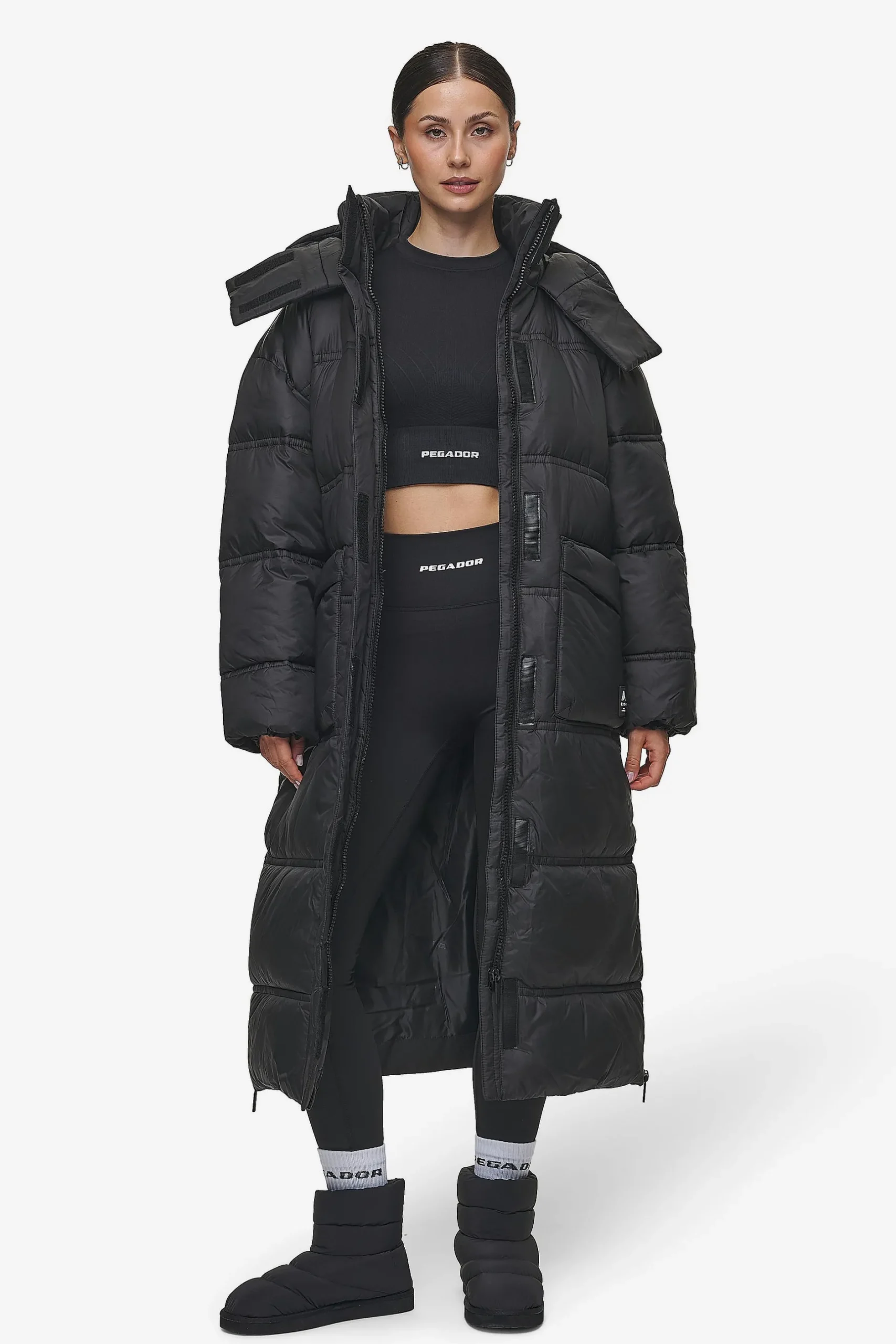 Pegador Jackets|Lynn Puffer Coat Black