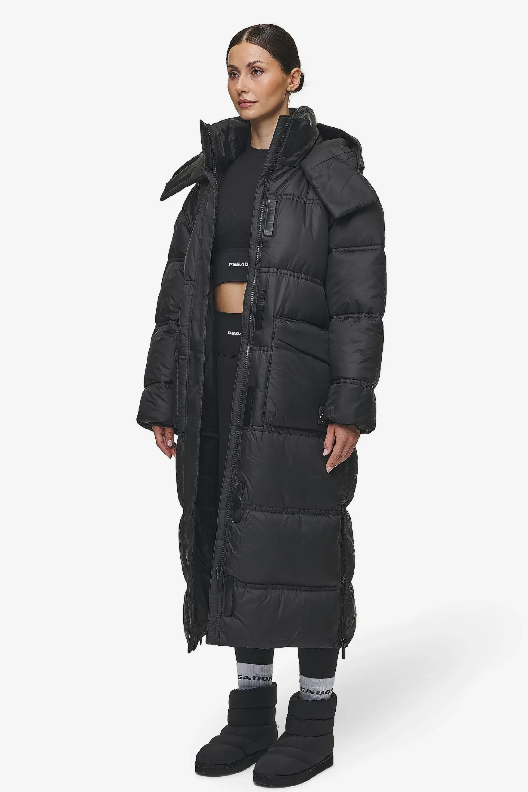 Pegador Jackets|Lynn Puffer Coat Black