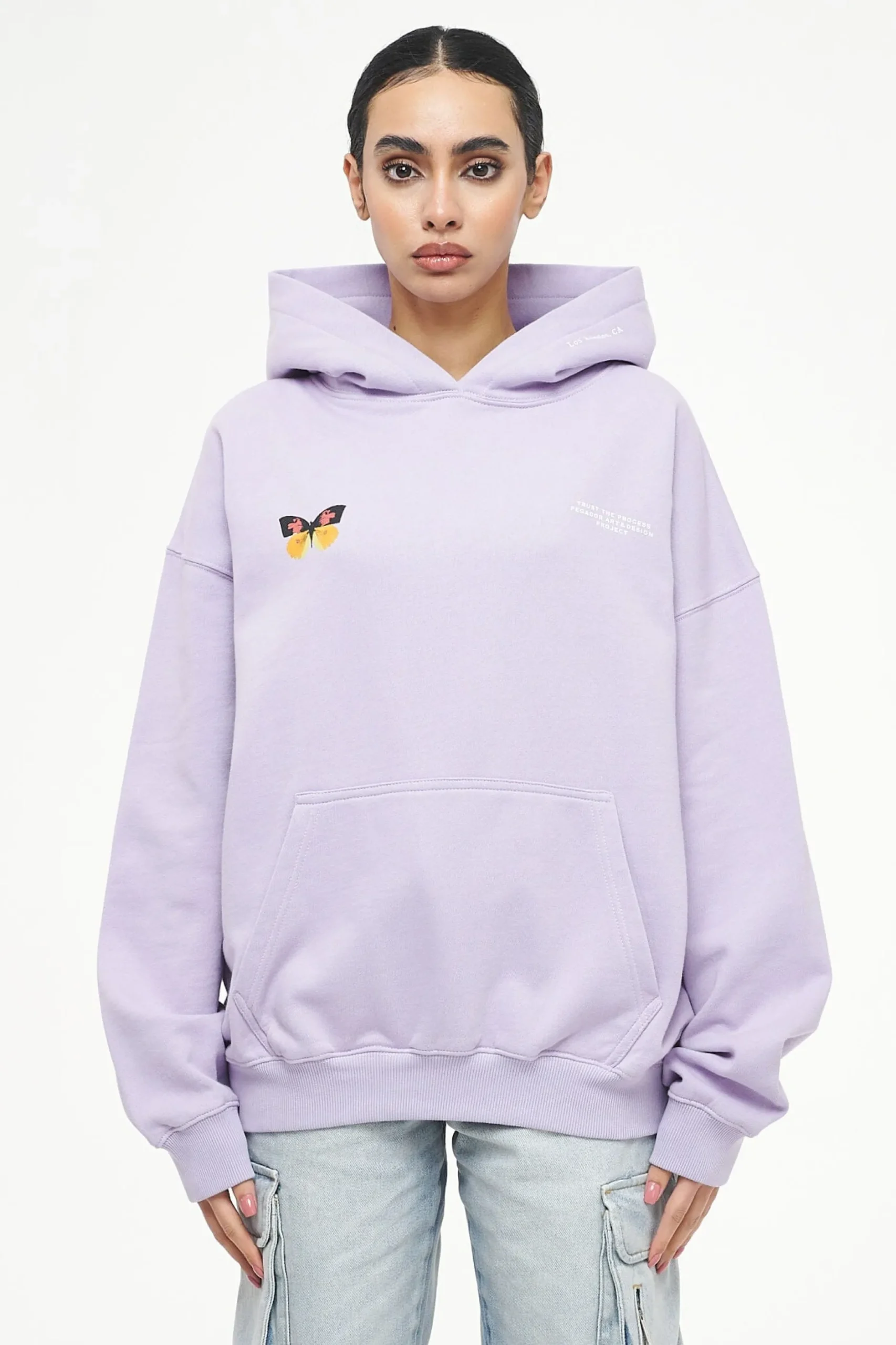Pegador Hoodies|Mace Oversized Hoodie Vintage Washed Purple Paste