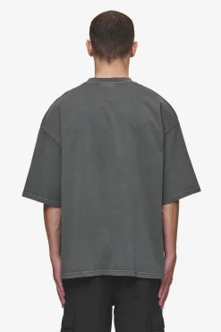 Pegador Tees|Macon Boxy Tee Washed Anthracite