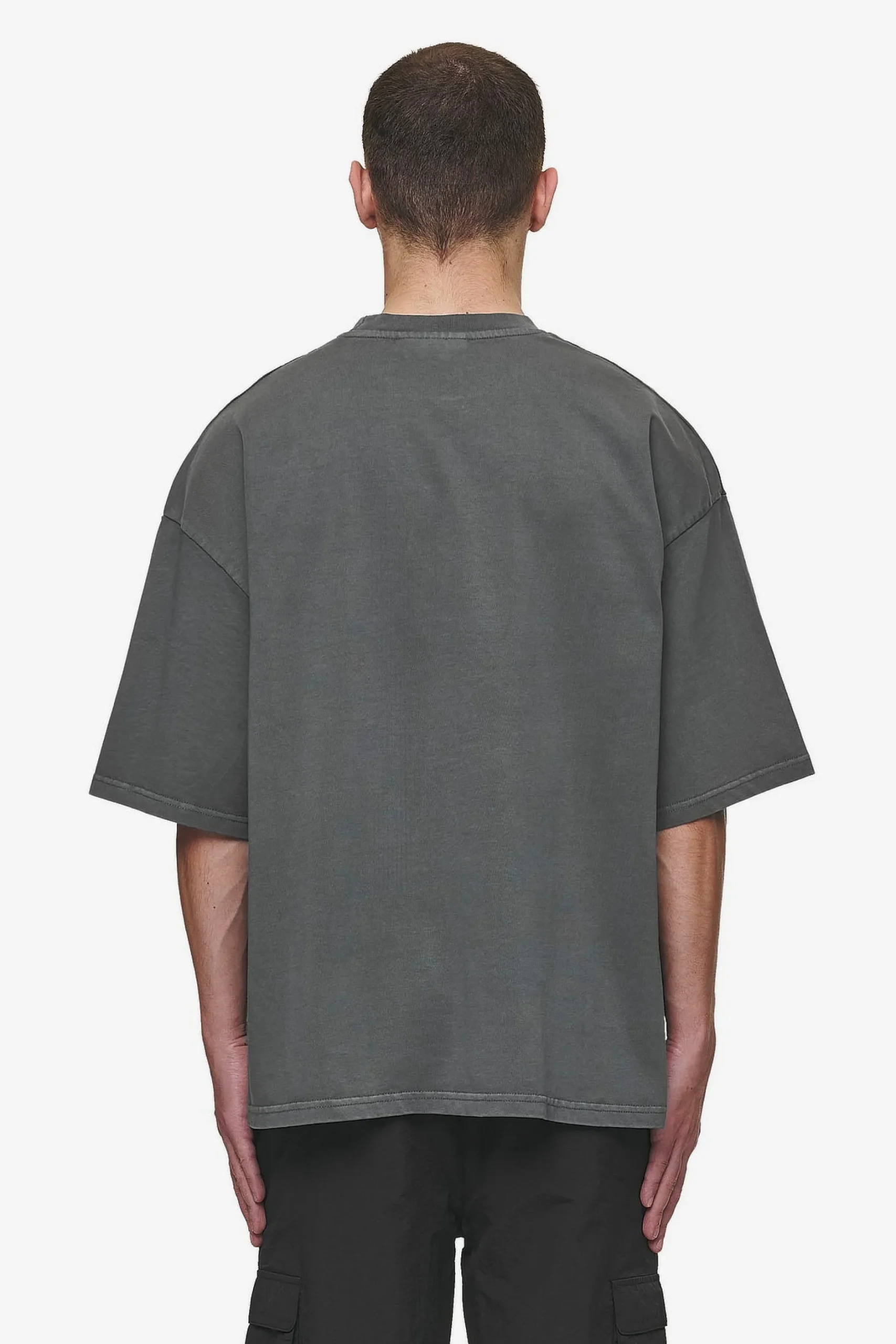 Pegador Tees|Macon Boxy Tee Washed Anthracite