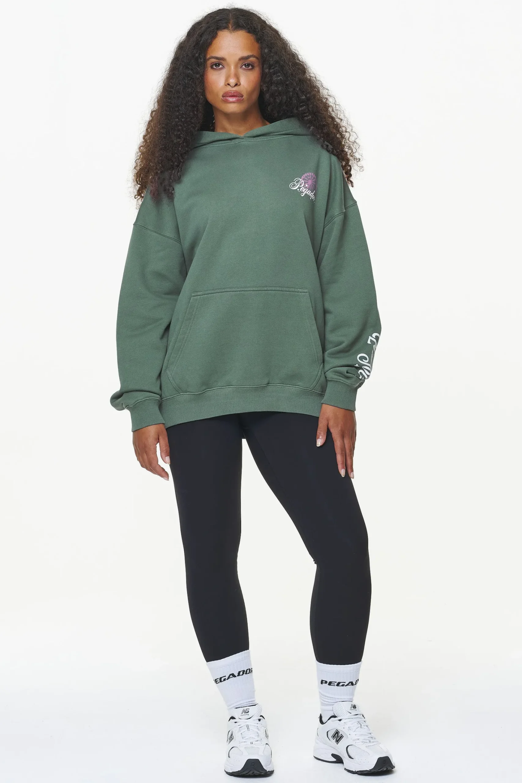 Pegador Hoodies|Mall Oversized Hoodie Vintage Washed Garden Green