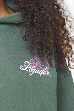 Pegador Hoodies|Mall Oversized Hoodie Vintage Washed Garden Green