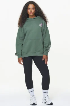 Pegador Hoodies|Mall Oversized Hoodie Vintage Washed Garden Green