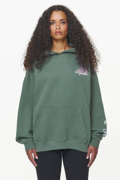 Pegador Hoodies|Mall Oversized Hoodie Vintage Washed Garden Green