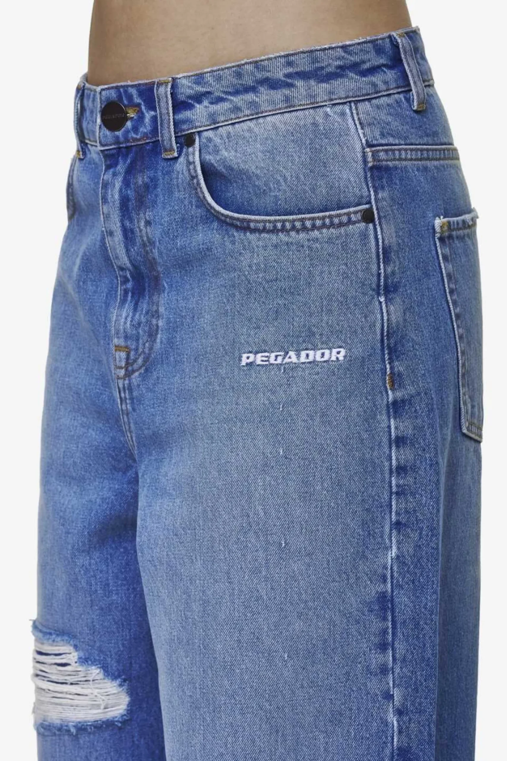 Pegador Jeans|Mally Super Baggy Jeans Washed Blue