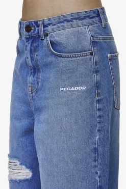 Pegador Jeans|Mally Super Baggy Jeans Washed Blue