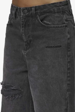 Pegador Jeans|Mally Super Baggy Jeans Washed Deep Grey