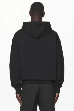 Pegador Hoodies|Manor Oversized Hoodie Black Signal Red