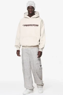 Pegador Hoodies|Manor Oversized Hoodie Washed Dust Cream