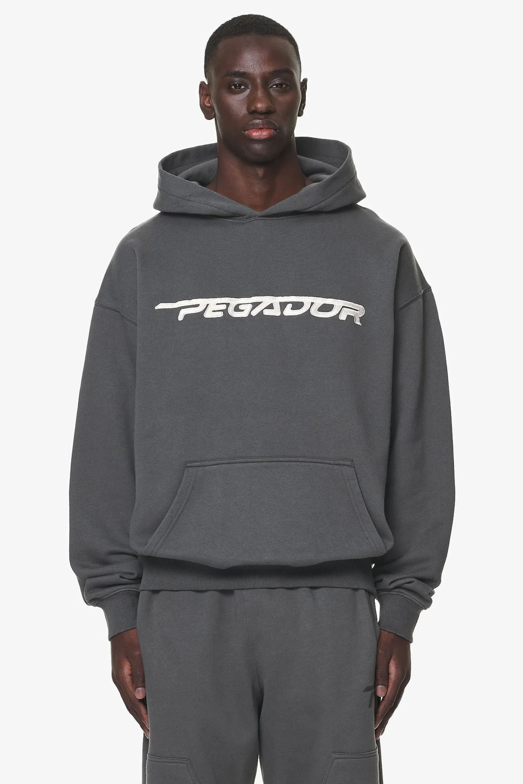 Pegador Hoodies|Manor Oversized Hoodie Washed Volcano Grey