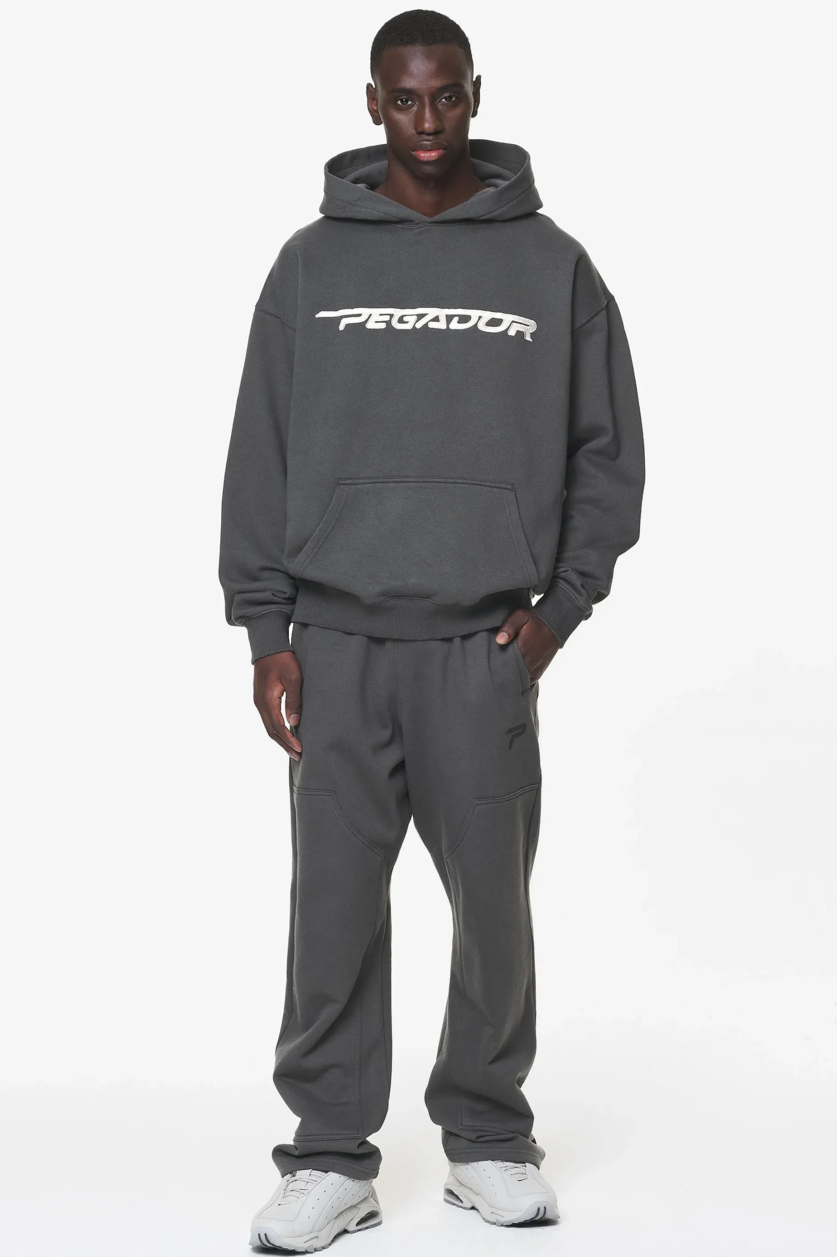 Pegador Hoodies|Manor Oversized Hoodie Washed Volcano Grey
