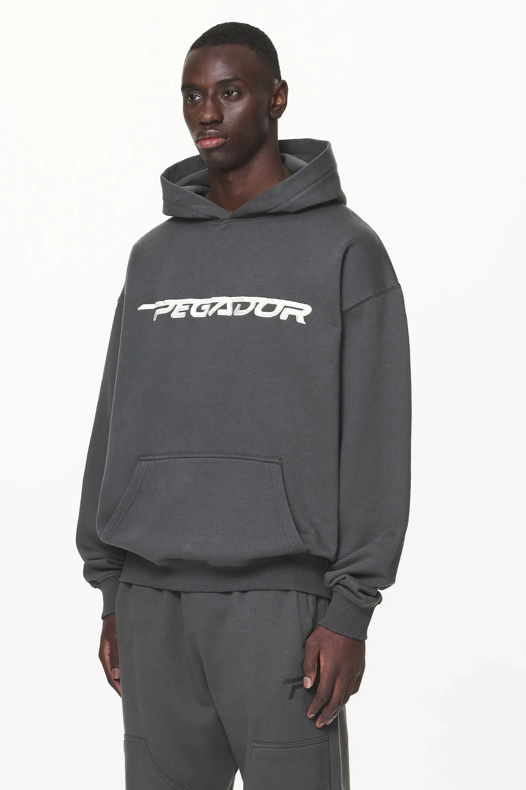 Pegador Hoodies|Manor Oversized Hoodie Washed Volcano Grey