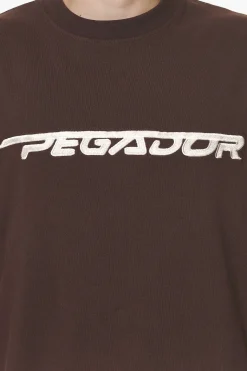 Pegador Tees|Manor Oversized Tee Washed Oak Brown