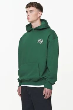 Pegador Hoodies|Marcer Oversized Hoodie Vintage Washed British Green