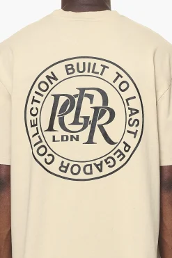 Pegador Tees|Marcer Oversized Tee Vintage Washed Kingdom Beige