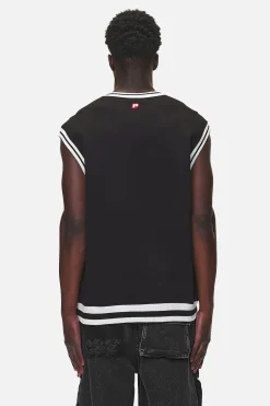 Pegador Sweaters|Marcy Oversized Sweat Vest Washed Black