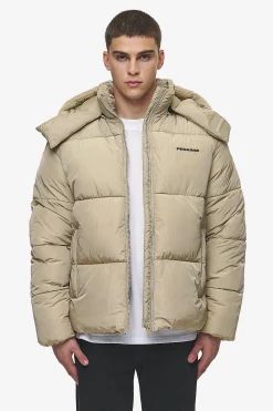 Pegador Jackets|Marten Crushed Puffer Jacket Beige