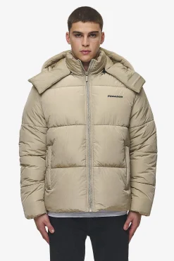 Pegador Jackets|Marten Crushed Puffer Jacket Beige