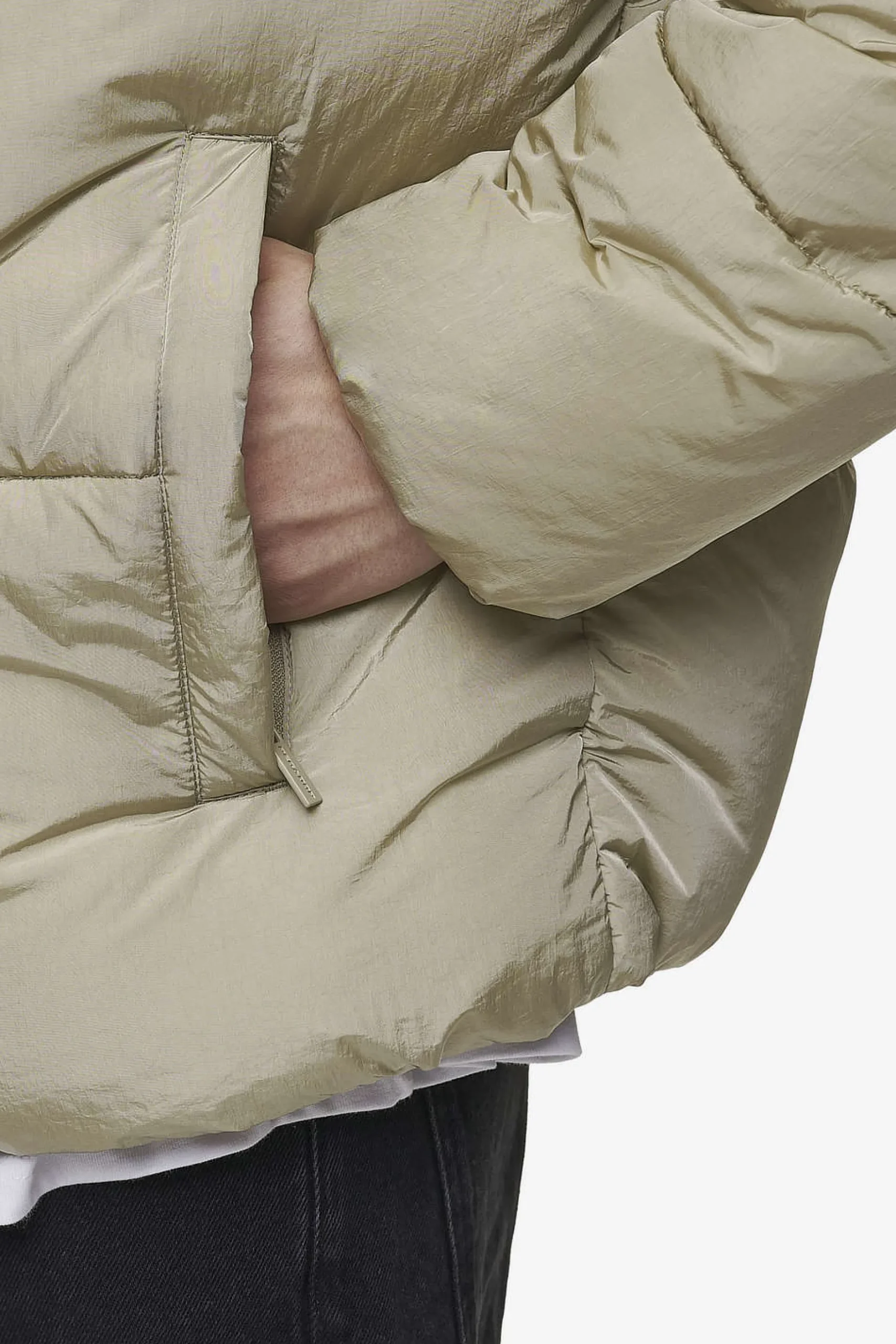 Pegador Jackets|Marten Crushed Puffer Jacket Beige