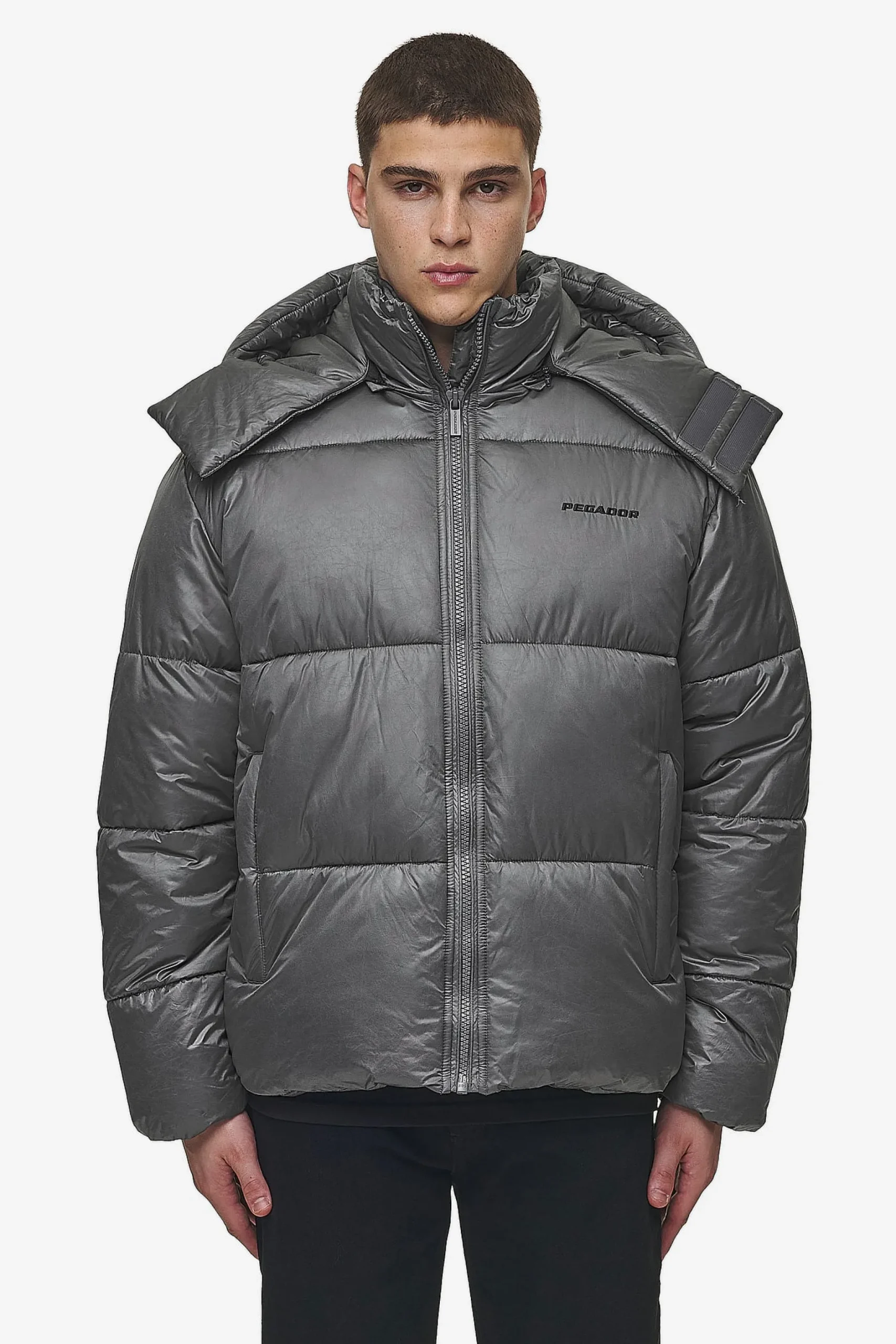Pegador Jackets|Marten Vintage Puffer Jacket Anthracite