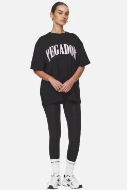Pegador Tees|Miami Oversized Tee Flamingo Black