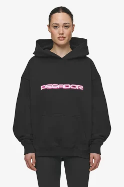 Pegador Hoodies|Mila Oversized Hoodie Washed Black