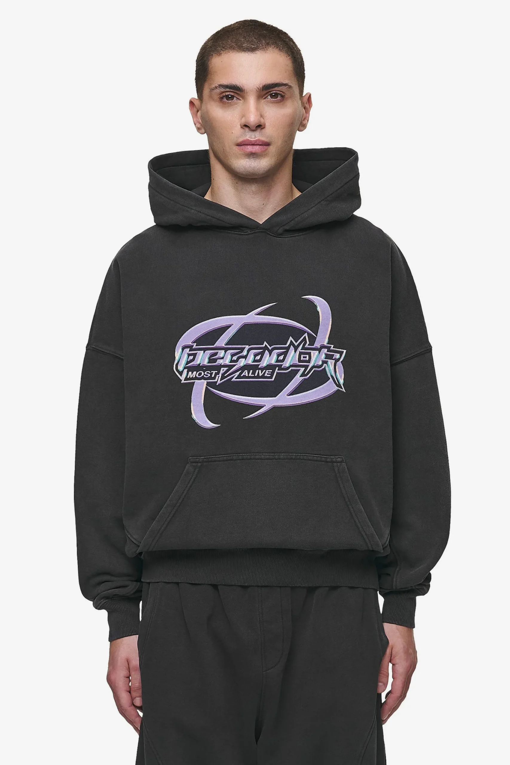 Pegador Hoodies|Mill Boxy Hoodie Vintage Black