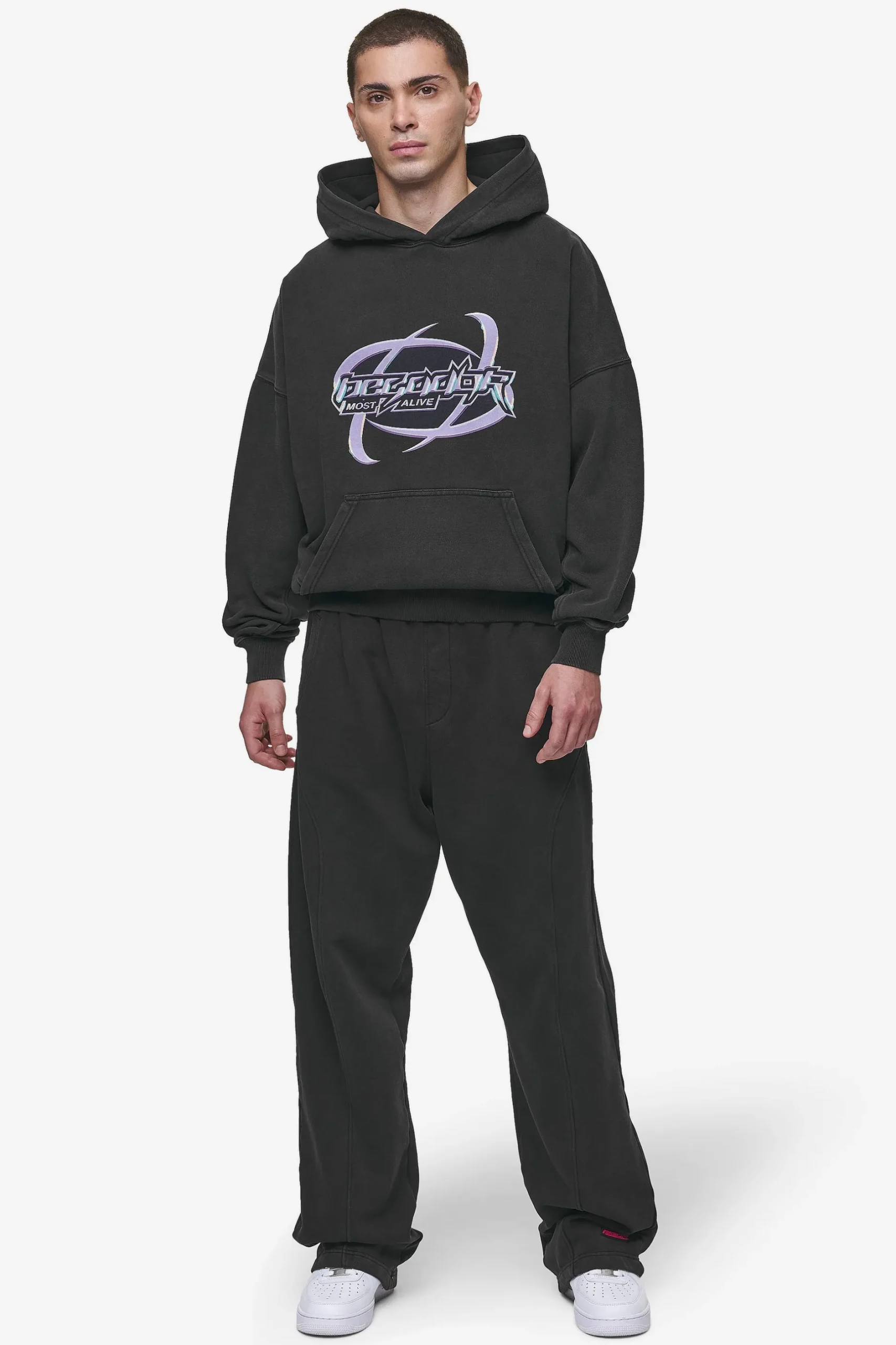 Pegador Hoodies|Mill Boxy Hoodie Vintage Black
