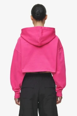 Pegador Hoodies|Mina Super Cropped Hoodie Washed Digital Pink