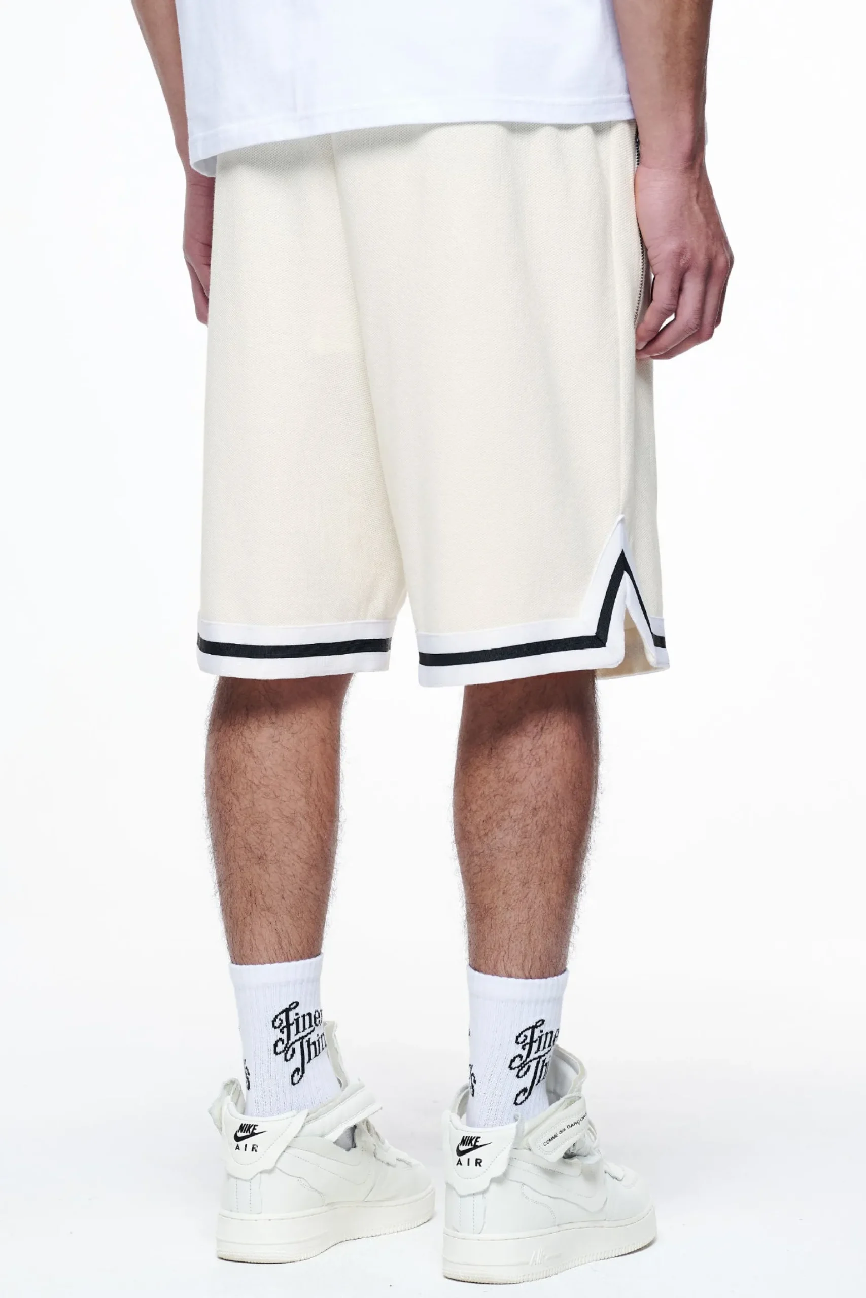 Pegador Shorts|Moir Pique Shorts Unbleached